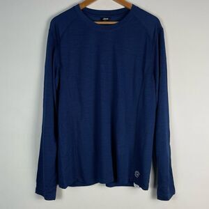 Allbirds Natural Run Merino Blend Layering Tee Sz XXXL Navy Outdoors‎ Granola